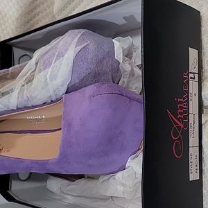 Lavender ami clubwear platform heels